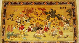 河北省涿州市涿县金丝挂毯:以精湛工艺著称于世