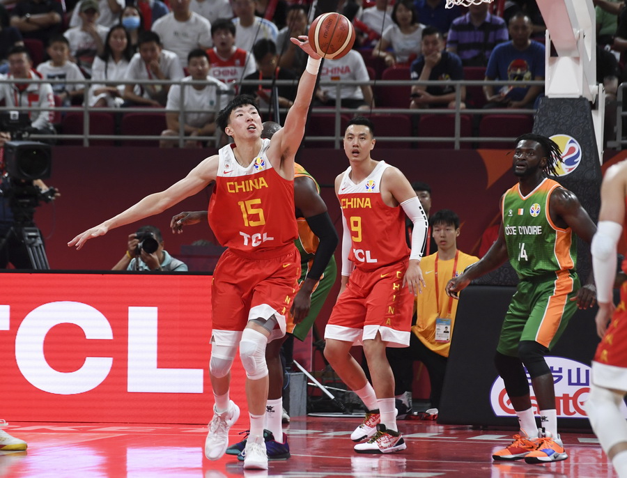 2019年国际篮球世界杯小组赛:中国队胜科特迪瓦队