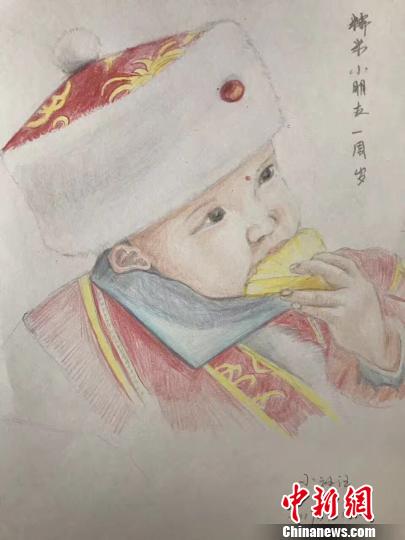 图为汪艇画作。受访者提供